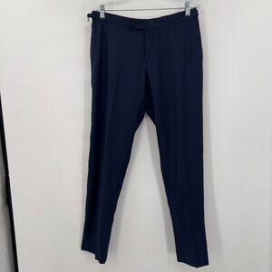 Indochino Men's 100% Wool  Navy Blue Dress Pants NWT